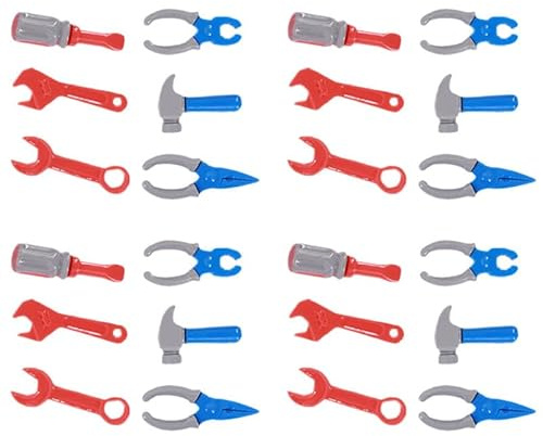 SUPVOX Miniature Repair Tools Set 36Pcs House Repair Tools for Dollhouse Accessories Mini Wrenches Adjustable Spanners Screwdrivers Hammers Pliers for Mini Home Decoration and Pretend Play