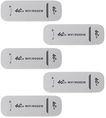 rieder 5X Adattatore di Rete Modem USB 4G LTE con Scheda SIM WiFi Hotspot Router Wireless 4G per Win XP Vista 7/10 10.4