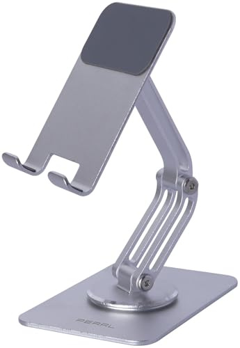 PEARL Handy Ständer Metall: Verstellbarer Tablet- und Smartphone-Arm, 3 Achsen (Tablet Halterungen für Küche, Ständer für Reisen, HTC)
