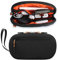 Teskyer Cable Organizer Bag - Portable, Waterproof, Compact Design, Travel Organiser, Travel Accessories, 23 x 13 x 5 cm, Black