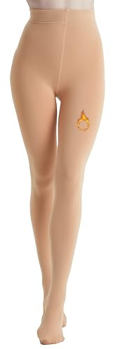 Viozocy Medias Térmicas para Mujer con Forro Grueso de Felpa - Cintura Alta, Opacas y Cómodas para Invierno