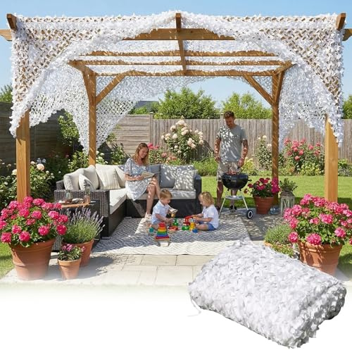 Malla de Camuflaje Militar, Red De Camuflaje Protector Solar Exteriores Toldo, 2m 3.0m 4.0m 5m 8m 10m 12m 15m 20m, Red de Sombra A La Terraza, para Cámping Caza Decoración