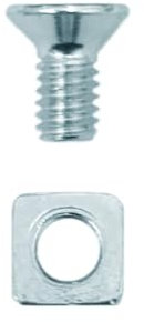 Gardinia Door Latch Bolt Lock Keep M4 Grub Screw Bolt & Nut Kit Bag 5