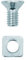 Gardinia Door Latch Bolt Lock Keep M4 Grub Screw Bolt & Nut Kit Bag 5