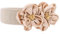 TeeYee Damen Mädchen Große Blumen Decor Schnalle Einstellbar Elastische Breite Gürtel (apricot)