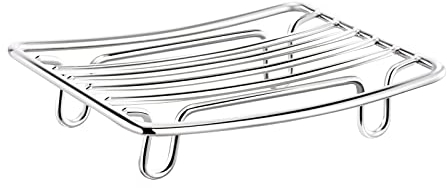 Tiilan Seifenschale aus Edelstahl, Schwammhalter mit Ablauf für Dusche, Badewanne, Küchenspüle