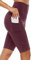 Anwell Radlerhose Damen Kurze Sporthose Handytasche Sport Kurz Leggings Rot M