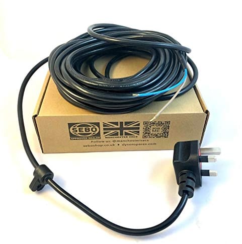 Manchester Vacs Sebo Flex - 10m Replacement Vacuum Cleaner Cable for X1 X4 X5 X7 X8 XP Felix Dart BS36 - Cord Lead - MV5641