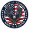 10cm! Klebe-Folie Wetterfest Made-IN-Germany Made USA Flag Eagle See-Weißkopf-Adler H3855 UV&Waschanlagenfest Auto-Aufkleber Sticker Decal