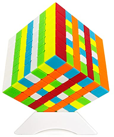 Oostifun FunnyGoo QiXing S Qi Xing S 7x7 Magischer Würfel Puzzle 3D Smooth Turning Cube Mehrfarbiger Stickerless + Würfelständer