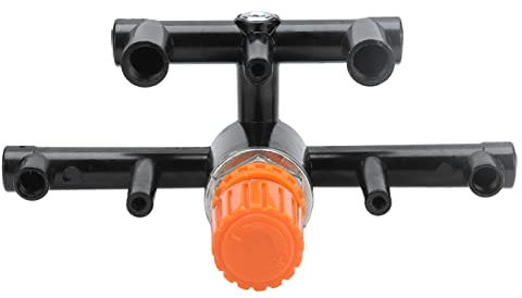 Regulator/Manifold for Air Compressor, Quad Outlet Aluminum Alloy Air Compressor Regulator Control Valve and Fittings - M5 G1/4 G1/8