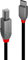 LINDY 0.5m USB 2.0 Type C to B Cable, Anthra Line