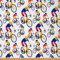 Loussiesd Fahrradstoff Meterware Karikatur City Race Radfahrer Thema Polsterstoff für Stühle und Heimwerkerprojekte Klassischer bunter dekorativer wasserdichter Stoff 920x150cm