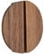 2 Stück Holzgriff Halbmond Schubladengriff Halbkreis Schubladenknöpfe dekorative Tür Schrankgriff für Schrank,Kleiderschrank,Bücherschrank (Walnut)