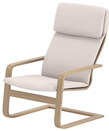 Hometown Market La Funda de Repuesto Duradera de Pello es compatiblefor IKEA Pello Funda de Silla o sillón (Lino poliéster Beige)