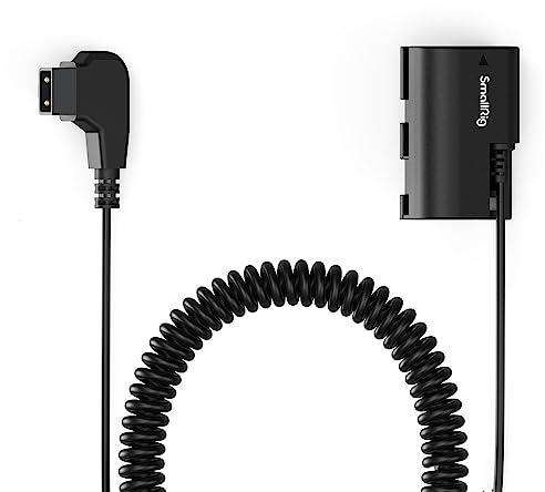 SMALLRIG D-TAP to LP-E6NH Dummy Battery, LP-E6NH Coiled Power Cable for Canon R5, R6, R7, R, R5C, 5D II/III/IV, 6D, 6D II, 7D, 7D II, 60D, 70D, 80D, 90D, XC10, XC15, 5DS, 5DSR Cameras - 4252
