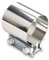 Jamo Exhaust Clamp, Butt Joint Narrow Band Exhaust Seal Clamp Sleeve 304 Stainless Steel Exhaust Pipe Clamps (1, 2.25inch)