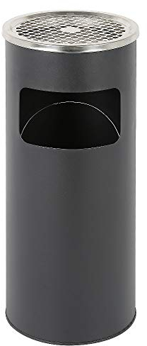 MAYMA Poubelle Cendrier sur Pied Extérieur avec Poubelle Seau Intérieur 30L Disponible pour Hôtel Jardin Extérieur Supermarché