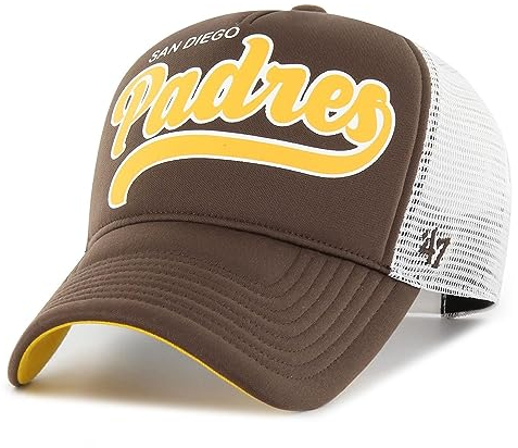 '47 Brand Mesh Trucker Cap - Foam Script San Diego Padres