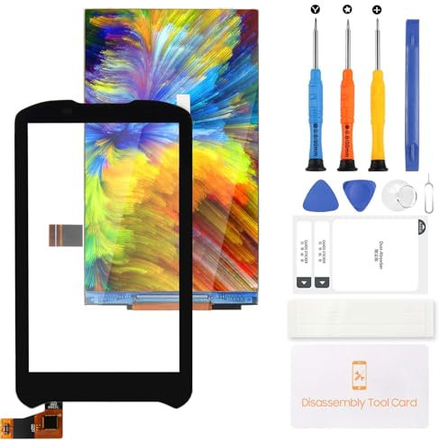 Pantalla LCD para Zebra TC20 TC200J TC25 Reemplazo Pantalla LCD Diaply + Touch Screen Digitalizador Asamblea Piezas de Reparación con Herramientas (Negro)