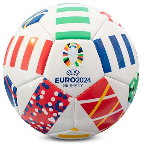 Euro 2024 Football - Size 5, Officially Licensed by Hy-Pro, UEFA, Training, Match, Merchandise, Collectible for Kids and Adults