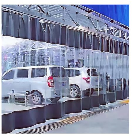 Tenda Esterna In Vinile, Tende Da Esterno Con Pannelli Trasparenti, Tenda Degli Schermi Della Saldatura, per Sala Macchine, Officina, Pergola, Portico, Terrazza ( Colore : Grey , Taglia : 4x3m )