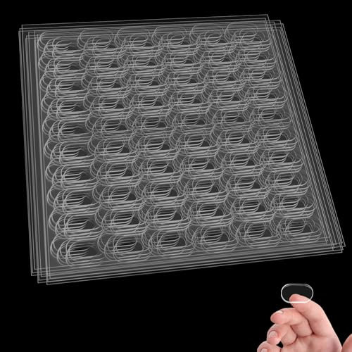 TAIXING 600 Stück Transparente Klebepunkte Doppelseitig, 13x8mm Klebepads Doppelseitig Extra Stark, Museum Gel Clear Ohne Spuren Klebepunkte Transparent für Heim Büro DIY Basteln Festival-Dekoration