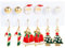GXGM 6 Paar christmas earrings for women,weihnachtsohrringe,weihnachtsschmuck damen(A)