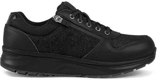 JOYA Dynamo Zip W Dark Blue, Damensneaker im Retro-Look aus Veloursleder, für Bequeme Bewegung im Alltag, gesunde Damenschuhe, Dunkelblau