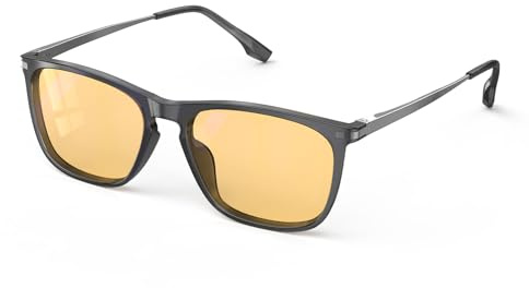 Goiteia 100% Blaulichtbrille – Schlafbrille mit vollständiger Blockierung von blauem und grünem Licht – Doppelte AR-Beschichtung – Lindert Augenbelastung & verbessert den Schlaf