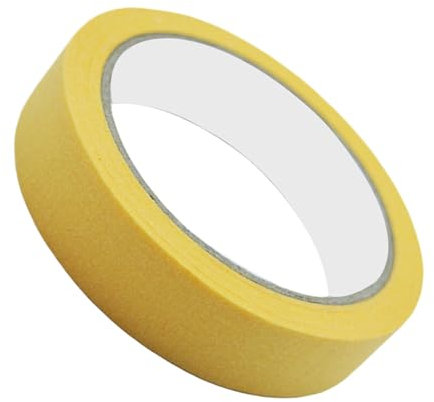 Ruban de masquage jaune, ruban de masquage fin, ruban de masquage décoratif pour peintre – Bandes adhésives aux couleurs vives pour peindre des espaces vides, masquer la peinture de voiture et masquer