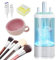 IUHFSIFS Elektrischer Pinselreiniger für Make-up, 10-fache Reinigungskraft mit Motor-Upgrade, SGS-Zertifiziert, Leicht zu Bedienen (Weiß) - Makeup Brush Cleaner für Pinsel & Kosmetikwerkzeuge