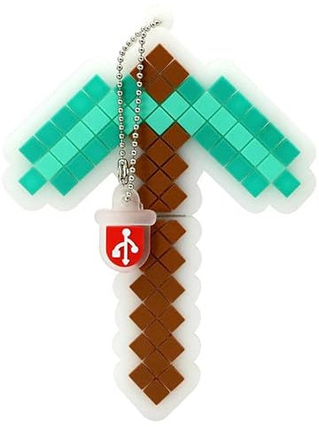 Cartoon Sword USB Flash Drive Stick 16GB to 256GB | Pickaxe Pendrive with Pencil Design | Creative Gadget for Data Storage | Silicone USB 2.0 for PC & Mac Style 2 / 512GB
