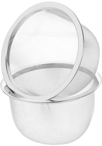 AUTSUPPL Lot De 2 Infuseurs à Thé Réutilisables En Acier Inoxydable Passoires à Thé 8 Cm De Diamètre Filtres Compatibles Théière Et Bouilloire Pour Infusion Et Filtration