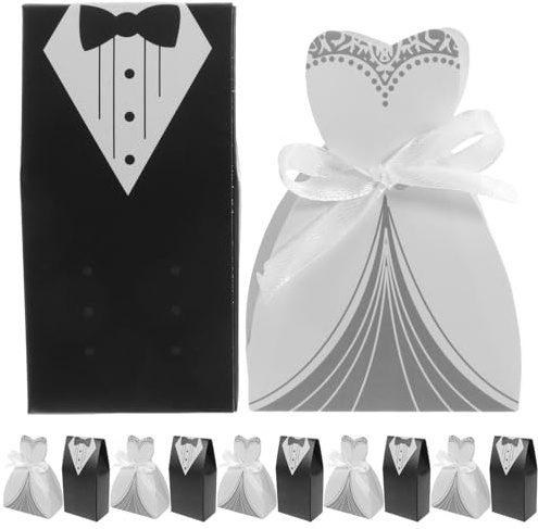 Elegante Papier Gastgeschenkboxen für Hochzeit, 200 Stück