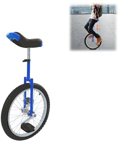 HUOMMGS Einrad 20 Zoll Gleichgewichtstrainingeinrad für 1,55–1,75m Kinder & Erwachsen Höhenverstellbar Einrad mit Ergonomischer Sattel Upgrade Einrads für Anfänger und Profis Unisex