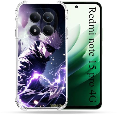 Verstärkte Schutzhülle für Redmi Note 15 Pro 4G Manga Jujutsu Kaisen Gojo Saturo