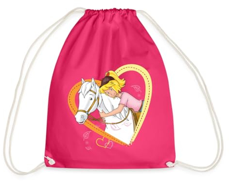 Spreadshirt Bibi Und Tina Sabrina Herz Turnbeutel, One size, Fuchsia