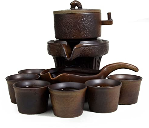 Ensemble de théière, tasse à thé, dragon chinois, gongfu, outils à thé, théière, tasses semi-automatiques Fengshui