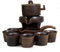 Ensemble de théière, tasse à thé, dragon chinois, gongfu, outils à thé, théière, tasses semi-automatiques Fengshui