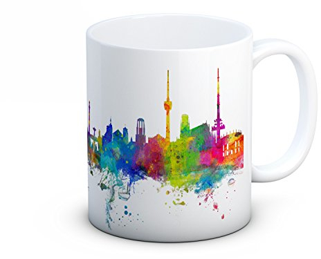 mug-tastic Stuttgart Skyline - Taza de Café de Cerámica