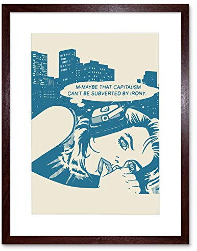 Comic Capitalism Commentary Art Print Framed Poster Wall Decor 12x16 inch Wand Deko