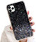 LCHULLE Compatble With iPhone 11 Case,Glitter Paillette Case Sparkle Bling Protective Cover for Women Girls,Clear TPU Bumper Silicone Shockproof Back Case Cover for iPhone 11,Black