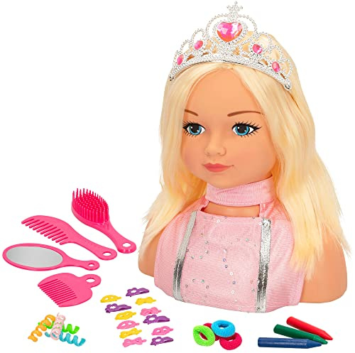COLORBABY - Prinzessin Maria Büste: Frisieren & Schminken, Puppe, Mädchen, 3+ Jahre (43992)