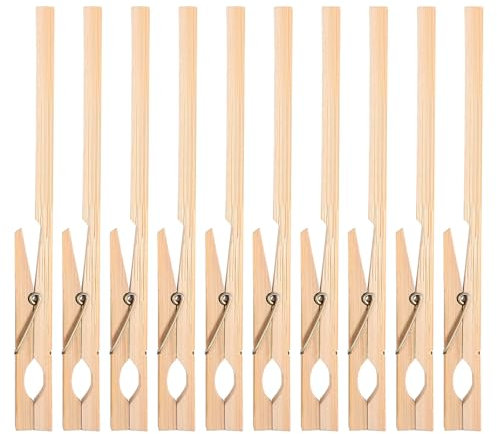 ULTECHNOVO Pinzas de Tubo de Ensayo de Madera Soporte de Abrazadera de Madera para Equipos de Laboratorio Herramienta de Prueba 10 Piezas