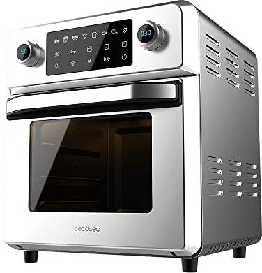 Cecotec Bake&Fry Touch Forno friggitrice ad aria calda, 14-25-30 litri, convezione, schermo tattile (14 l, acciaio)