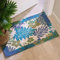 AMIDA Doormats Inside 50x80cm,Non-Slip Indoor Door Mat Washable Soft Low Pile Entryway Rug with Chic Tropical Leaf Pattern Front Door Mats for Entrance Kitchen Laundry Bedroom
