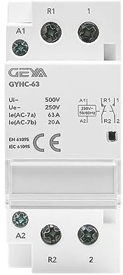 GEYA DIN-Schienenmontage zur Steuerung des Hausstromkreises des automatischen modularen Schützes(2-polig 63A 1NO 1NC 220VAC)