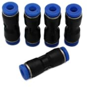 Pneumatik Schlauchverbinder gerade IQS 4mm 5 Stück (5, Verbinder gerade - Ø 4mm)