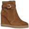 Geox D Elidea Wedge A, Stivale alla Caviglia Donna, Dk Camel, 36 EU
